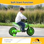 TOBBI Kids Electric Dirt Bike with Training Wheels