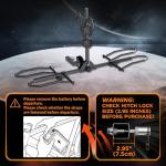 Smart, Foldable Hitch Bike Rack for 2 E-Bikes