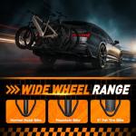 Smart, Foldable Hitch Bike Rack for 2 E-Bikes