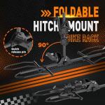 Smart, Foldable Hitch Bike Rack for 2 E-Bikes