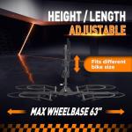 Smart, Foldable Hitch Bike Rack for 2 E-Bikes