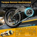 EUYBIKE Foldable Electric Bike for Adults, 3000W Peak Dual Motor Ebike with Removable 52V 30AH Battery, 20"x4.0" Fat Tires 30+MPH Dirt Bike, 120Miles Long Range Electric Bicycle Grey for All-Terrain