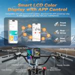 EUYBIKE Foldable Electric Bike for Adults, 3000W Peak Dual Motor Ebike with Removable 52V 30AH Battery, 20"x4.0" Fat Tires 30+MPH Dirt Bike, 120Miles Long Range Electric Bicycle Grey for All-Terrain