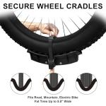 WEIZE Hitch-Mounted Electric Bike Rack for 2 Bikes