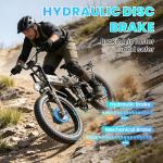 Foldable Electric Bike for Adults, 3000W/2000W Peak Dual Motor 32MPH 80/55 Miles E bike, 24X4" Fat Tire Moped Electric Dirt Bike, 52V 20AH Removable Battery EBike, Full Suspension | 7 Speed, Camo