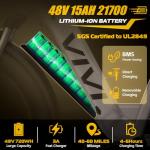 Vivi ACE07 Electric Bike for Adults, 26" x 4.0 Fat Tire Ebike, 1500W Peak Motor Electric Bike, 25MPH Ebikes for Adults with 48V 720WH Removable Battery, 7 Speed, SGS Certified to UL2849