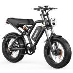 HiKeep Electric Dirt Bike for Adults - 750W Dual Motor Electric Bike, 20×4.0 Fat Tire Ebike, 48V 15.6Ah Battery, 30MPH High-Speed, Full Suspension, Dual Hydraulic Disc Brake, Safety Tested to UL 2849