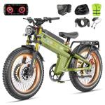 ANIIOKI 6000/7000W Dual Motor Electric Bike,46MPH 300Miles Long Range eBike,60/72V 70Ah/80Ah Battery,7-Speed,26×4.8" Fat Tire Electric Bicycles