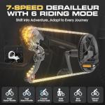 8000W Dual Motor Electric Bike for Adults, 48MPH Fast Full Suspension Ebike, 52V 36Ah Removable Battery for 100 Miles Range, 24/26 Inch Fat Tire Dual Shock All-Terrain E-Bike, 400lbs Capacity