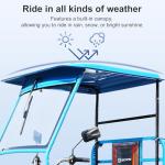 1200W Electric Cargo Tricycle Truck Simple Tricycle,60-70Km 60V 45Ah Large Capacity Battery,Load Capacity 1100Lbs