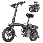 A14 Foldable Electric Bike, Ebike with Peak 1000W Motor & 48V 10Ah 480Wh Battery, Max 25MPH & 45Miles E-bikes, 14" Tire Folding Ebike for Adults, Dual Disc Brakes Folding Electric Bike for Adults
