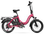Aelith Folding Electric Bike for Adults – 1000W Motor, 20"x3" Fat Tire, 48V Removable Battery, All-Terrain E-Bike with 7-Speed, Front Suspension – Powerful Foldable Ebike for Commuter-W Red