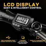 Aelith Folding Electric Bike for Adults – 1000W Motor, 20"x3" Fat Tire, 48V Removable Battery, All-Terrain E-Bike with 7-Speed, Front Suspension – Powerful Foldable Ebike for Commuter-W Red