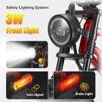 HAPPYRUN 1500W Electric Bike for Adults, 48V 18Ah Removable Battery, 20" Fat Tire E-Bike, 32MPH & 68+ Miles Range, 7-Speed Transmission, All-Terrain Mountain Ebike for Men & Women (Orange-red)