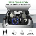 Kebiko 1000W Folding Electric Bike,48V 20AH Removable Battery E Bike,30+MPH,80 Miles Max Range Electric Bike for Adults,20" Fat Tire Foldable ebike,Adult Electric Bicycle for Commute Beach Snow