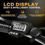 Aoango 1000W Folding Electric Bike, 48V 20AH Large Removable Battery E Bike, 30+MPH, 80 Miles Max Range, 20" Fat Tire Electric Bike for Adults