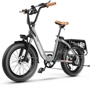EUY Electric Bike for Adults with Peak 1500W Motor, 48V 20Ah Removable Battery Fast Ebike,Max 70Miles & 30MPH,20" x4.0 Fat Tire Commuting Electric Mountain Bike,7-Speed, Step-Thru Bicycle