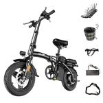 HLOIE 750W Folding Electric Bike, 35-Mile Range