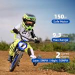 AIII Kids Lightweight Electric Dirt Bike, 10MPH