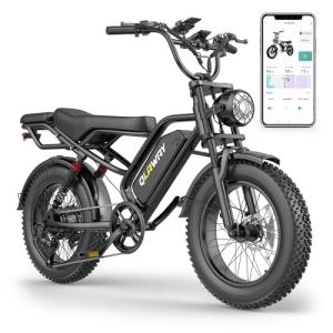 Qlaway 20" Fat Tire Electric Bike with Suspension