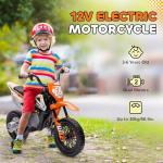 Qaba Kids Electric Dirt Bike with Training Wheels