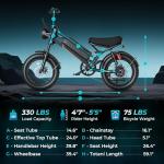 Jasion 2000W Electric Bike for Adults