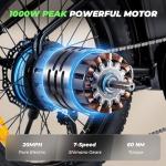 Isinwheel U7 1000W Electric Bike with Rack