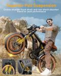 R6 Retro 1500W Electric Bike with Full Suspension