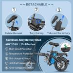 Askmy Foldable Electric Bike for Adults & Teens