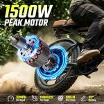 SISIGAD 1800W Fat Tire Electric Bike for Adults