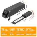 YS YOSE POWER 48V 13Ah Ebike Battery for Heybike