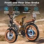 EUYBIKE 20" Fat Tire Electric Bike for Adults