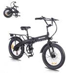 GELEISEN Folding Electric Bike with Fat Tires