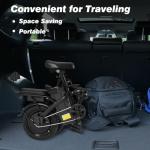 Mdeam 14" Foldable Electric Bike for Adults