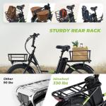 Isinwheel U7 1000W Electric Bike with Rack