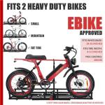 Heavy-Duty Hitch-Mount Rack for 2 Ebikes