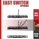 Heavy-Duty Hitch-Mount Rack for 2 Ebikes