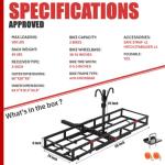 Heavy-Duty Hitch-Mount Rack for 2 Ebikes
