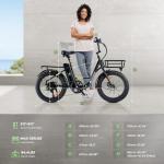 Isinwheel U7 1000W Electric Bike with Dual Rack