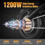 AZHAR Compact Foldable Electric Bike for All Ages