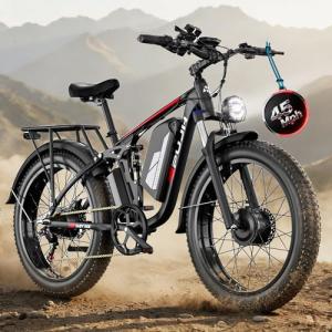 PUJH 6000W Dual Motor 45 MPH Electric Bike