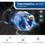 Hiboy 1000W Electric Bike, 28MPH, 62-Mile Range