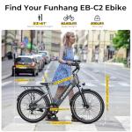 Funhang 1000W Electric Bike for Adults, 50-Mile Range