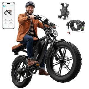 SISIGAD Retro Electric Bike for Adults, 1800W Motor