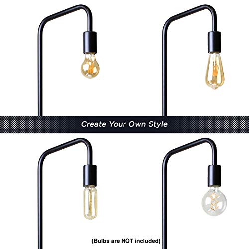 O’Bright Minimalist Industrial Floor Lamp in Black