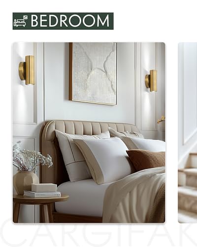 Brass Gold 2-Light Wall Sconce for Any Room