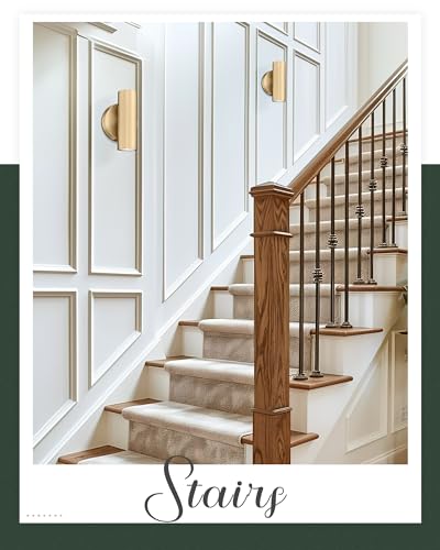 Brass Gold 2-Light Wall Sconce for Any Room