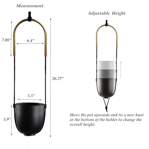 Adjustable Modern Hanging Planter for Indoor/Outdoor