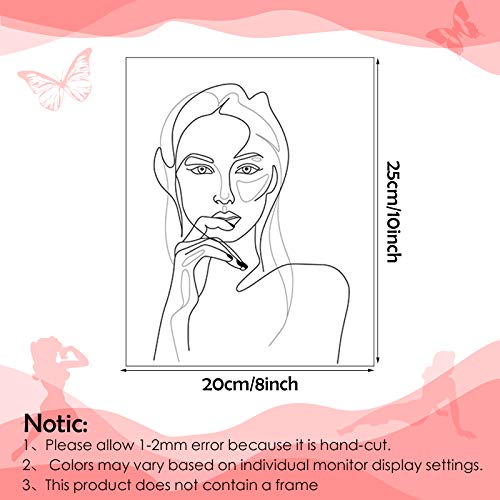 12 Piece Minimalist Line Art Print Set