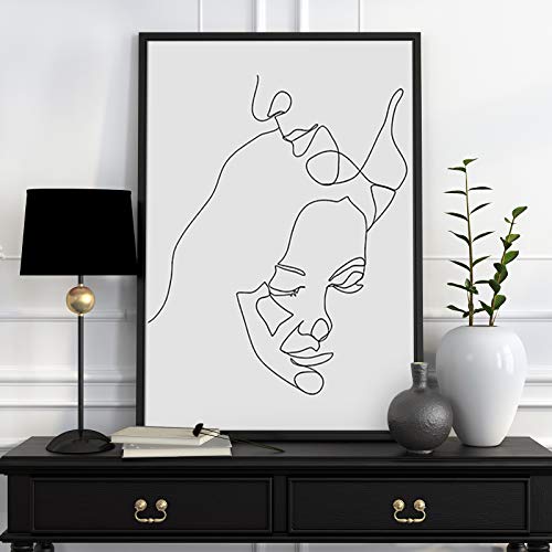12 Piece Minimalist Line Art Print Set